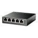 TP-Link 5-Port Gigabit Easy Smart PoE Switch with 4-Port PoE+ TP-Link 5-Port Gigabit Easy Smart PoE Switch with 4-Port PoE+