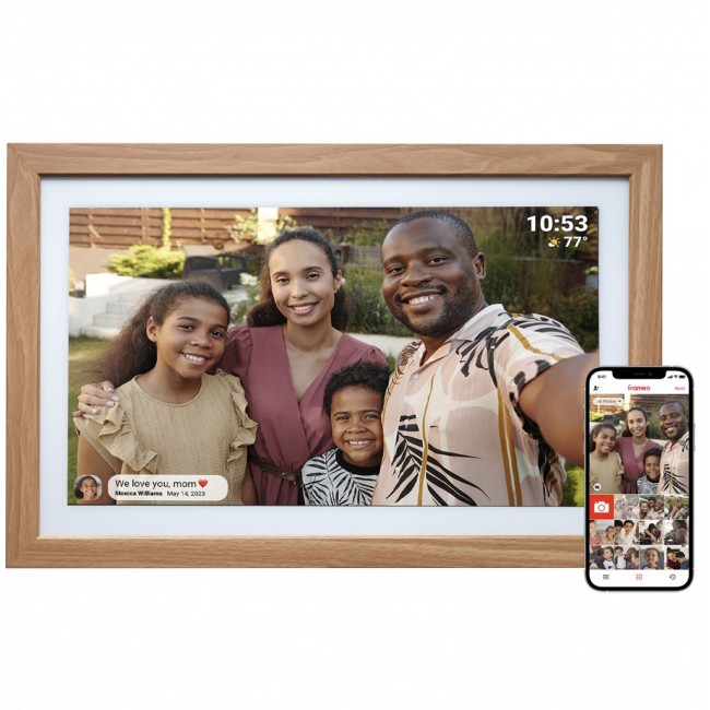 Denver PFF-2162LW digital photo frame Light brown 54.6 cm (21.5
