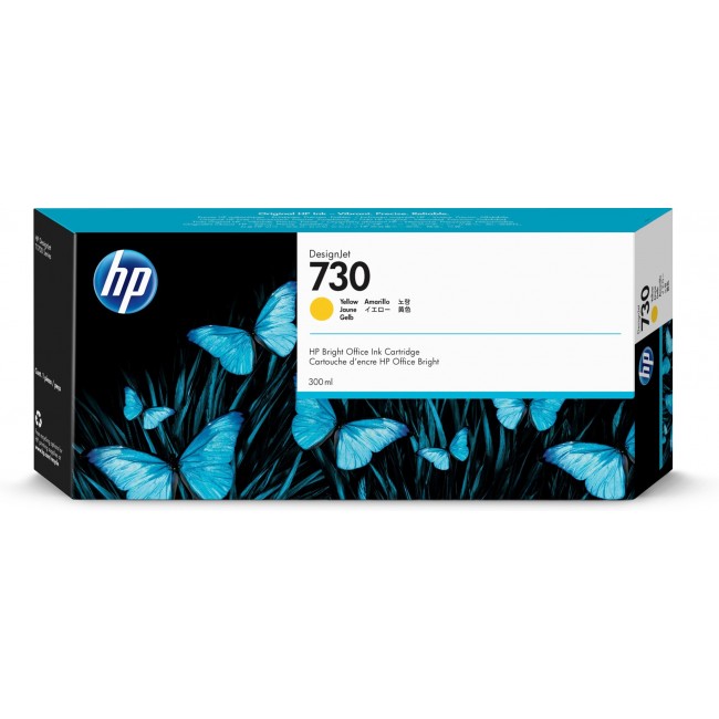 HP 730 300-ml Yellow DesignJet Ink Cartridge HP 730 300-ml Yellow DesignJet Ink Cartridge