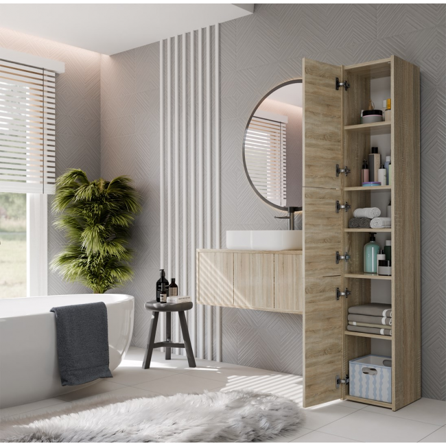 Topeshop S33 SONOMA bathroom storage cabinet Oak Topeshop S33 SONOMA bathroom storage cabinet Oak