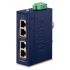 PLANET Industrial 2-port 10/100/1000T Gigabit Ethernet (10/100/1000) Power over Ethernet (PoE) Blue