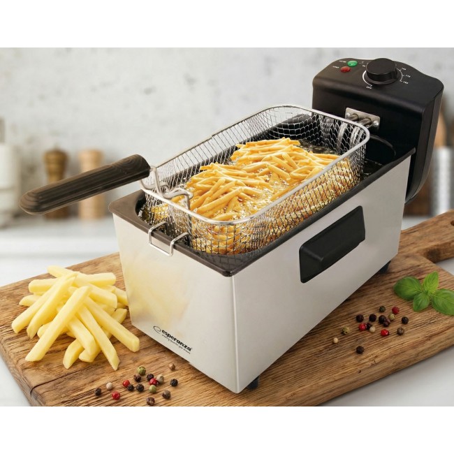 Esperanza FALAFEL Single 3 L Stand-alone 2200 W Deep fryer Black, White