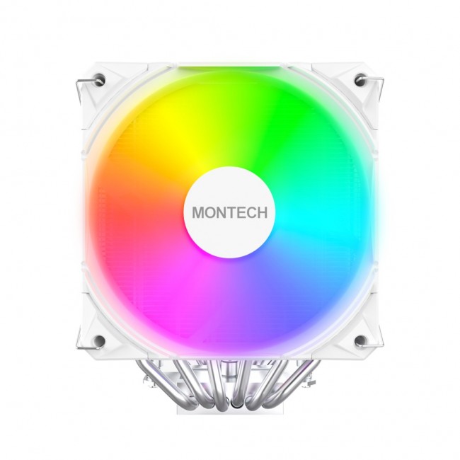 Montech NX600 ARGB Processor Air cooler 12 cm White 1 pc(s) Montech NX600 ARGB Processor Air cooler 12 cm White 1 pc(s)