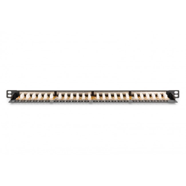 Digitus CAT 6, Class E High Density Patch Panel, shielded, black