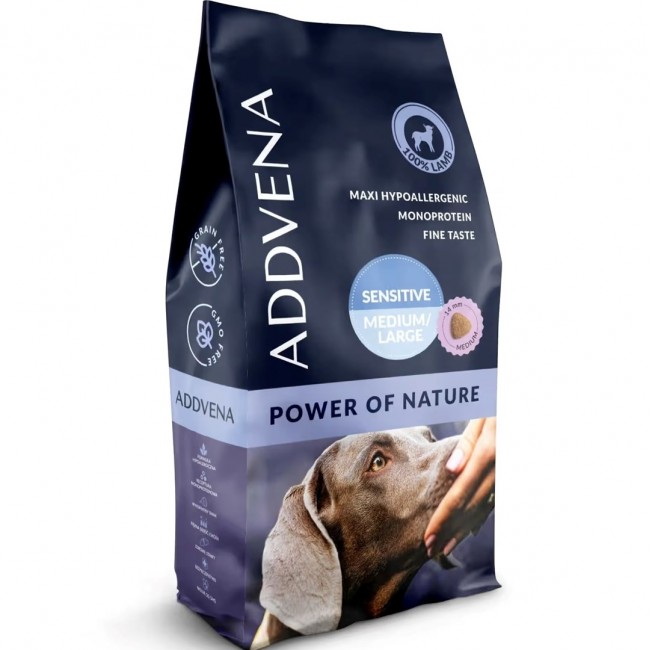 ADDVENA Power of Nature Adult Sensitive Medium/Large Mono Lamb - dry dog food - 10kg ADDVENA Power of Nature Adult Sensitive Medium/Large Mono Lamb - dry dog food - 10kg