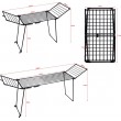 PROMIS MONZA clothes dryer, extendable + 2 wings, large, black