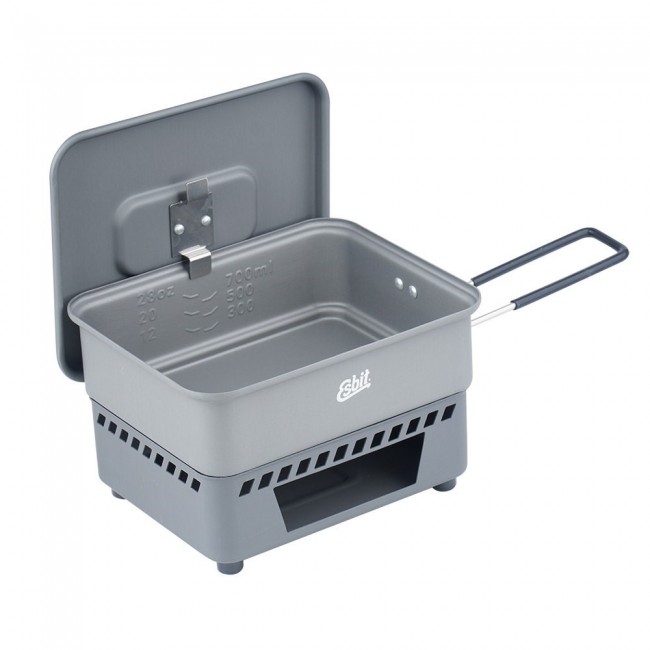 ESBIT Solid fuel cookset Pot 1.1 L Aluminium, Black