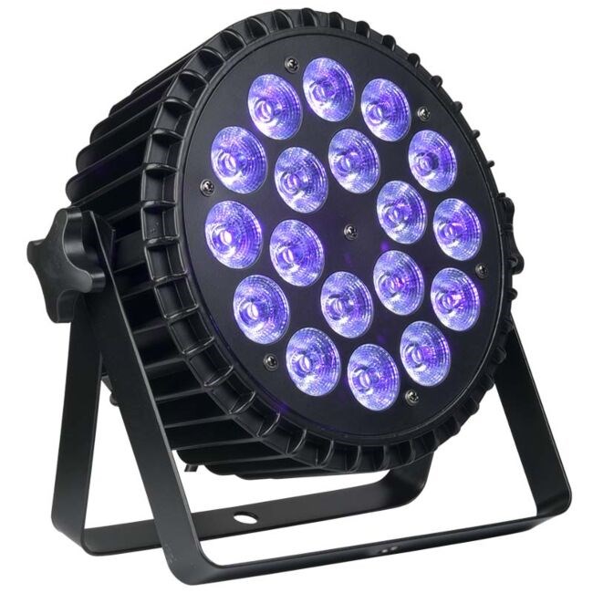 LIGHT4ME ALU QUAD PAR 18x6W RGBW - stage spotlight