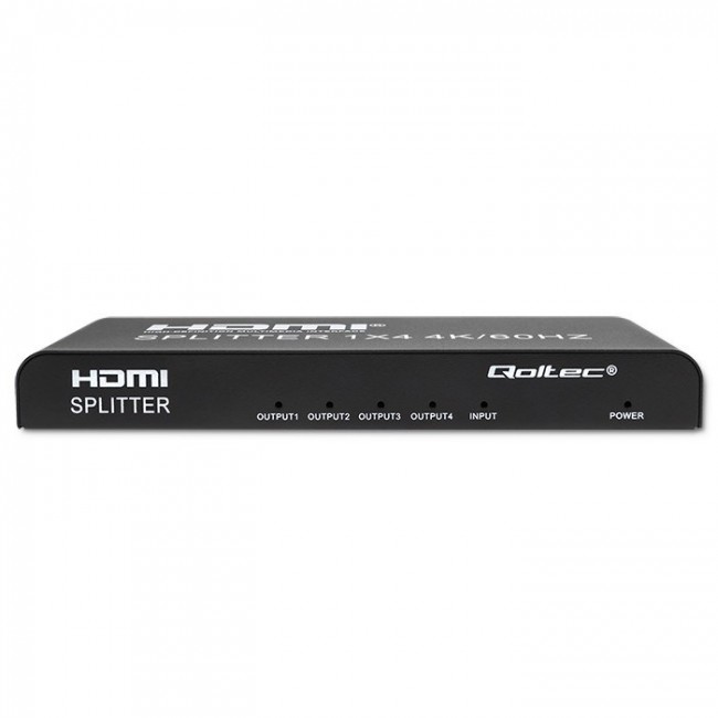 Qoltec 51799 Active HDMI Splitter 4 x HDMI 4K x 2K | 6Gb/s | 60Hz