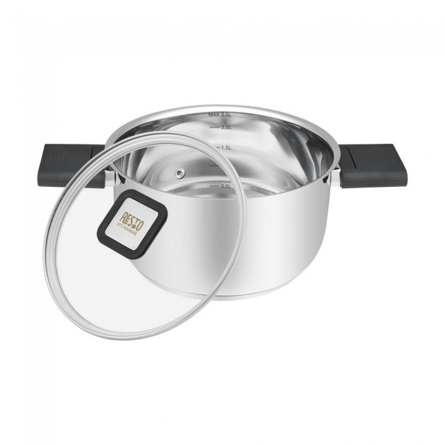 Resto Kitchenware Anser 2.5 L Round Black, Stainless steel Resto Kitchenware Anser 2.5 L Round Black, Stainless steel