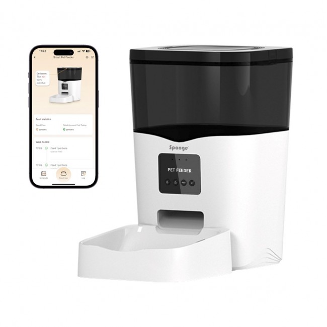 SPONGE Pet Feeder Smart - smart pet food dispenser 3l SPONGE Pet Feeder Smart - smart pet food dispenser 3l