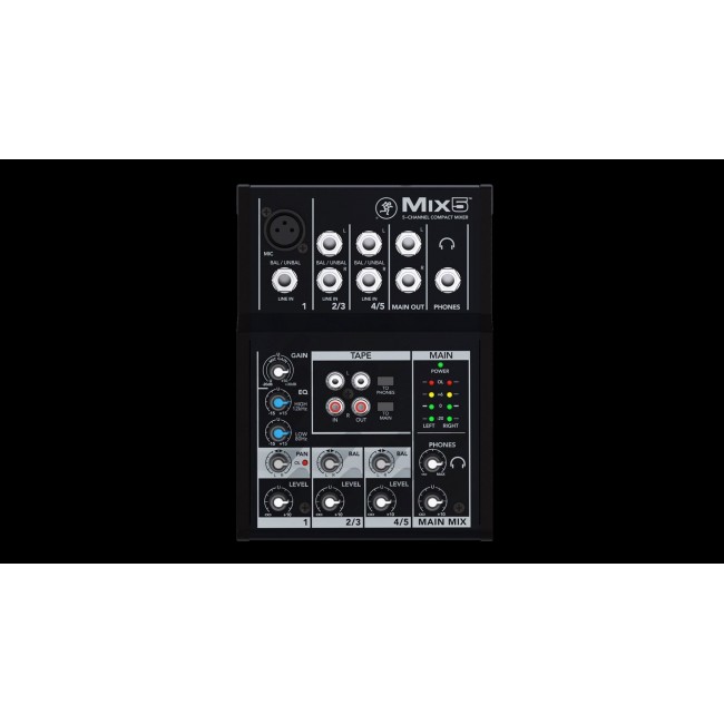 Mackie Mix5 5 channels 20 - 30000 Hz Black