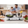 Esperanza EKH010W Adjustable electric cooker, 2 heating fields, white
