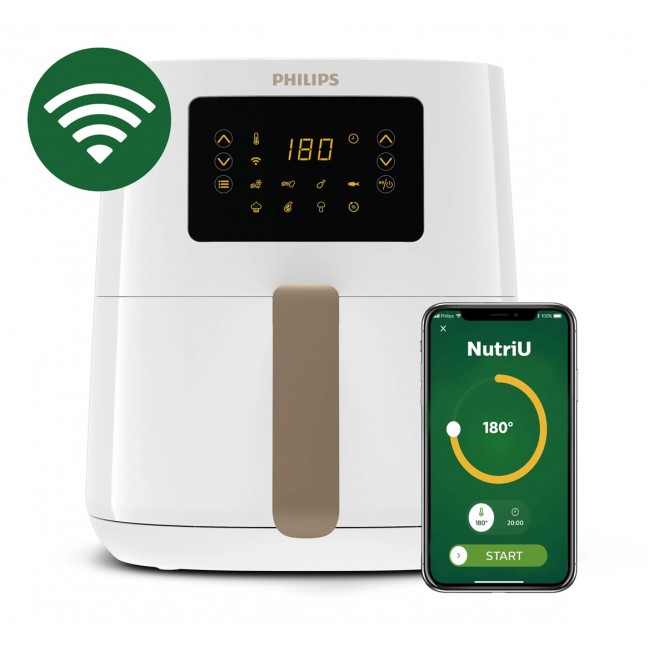 Philips 5000 series HD9255/30 fryer Single 4.1 L Stand-alone 1400 W Hot air fryer Gold, White Philips 5000 series HD9255/30 fryer Single 4.1 L Stand-alone 1400 W Hot air fryer Gold, White