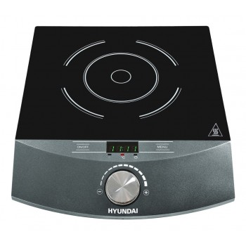 Hyundai IND 133 Black Countertop 30 cm Zone induction hob 1 zone(s)