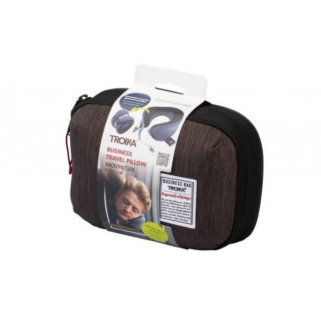 TROIKA BBG61/GY travel pillow Black, Grey