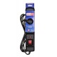 Activejet COMBO 3GN 5M black power strip with cord