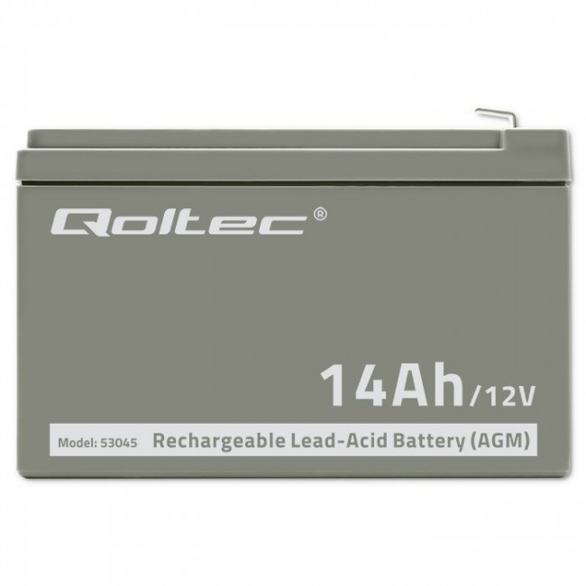 Qoltec 53045 AGM battery | 12V | 14Ah Qoltec 53045 AGM battery | 12V | 14Ah