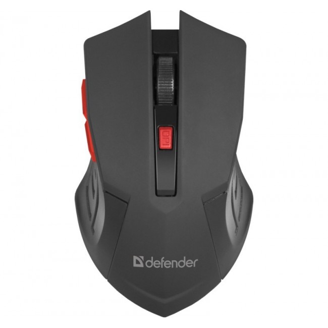 MOUSE DEFENDER ACCURA MM-275 RF BLACK & RED OPTICAL 1600DPI 6P MOUSE DEFENDER ACCURA MM-275 RF BLACK & RED OPTICAL 1600DPI 6P