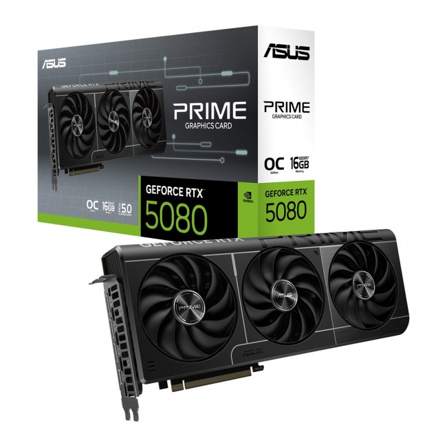 ASUS Prime GeForce RTX 5080 OC 16 GB GDDR7 graphics card ASUS Prime GeForce RTX 5080 OC 16 GB GDDR7 graphics card