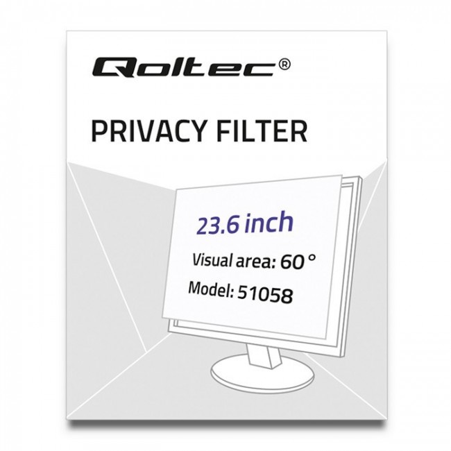 Qoltec 51058 display privacy filter 59.9 cm (23.6 Qoltec 51058 display privacy filter 59.9 cm (23.6