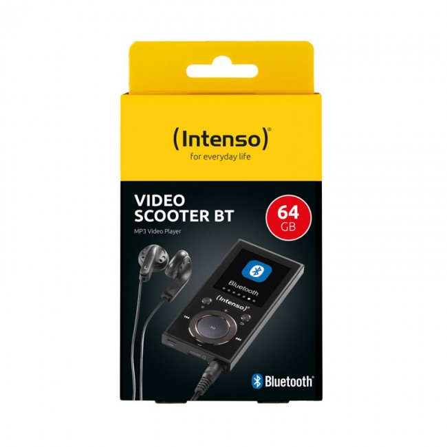 Intenso Video Scooter BT MP3 Player 64 GB Bluetooth 5.0, 1.8