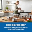 ELLE Home Stainless Steel Cookware Set ECCS200412A, 12 Pieces