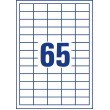 Avery 3666 self-adhesive label Rectangle Permanent White 6500 pc(s)