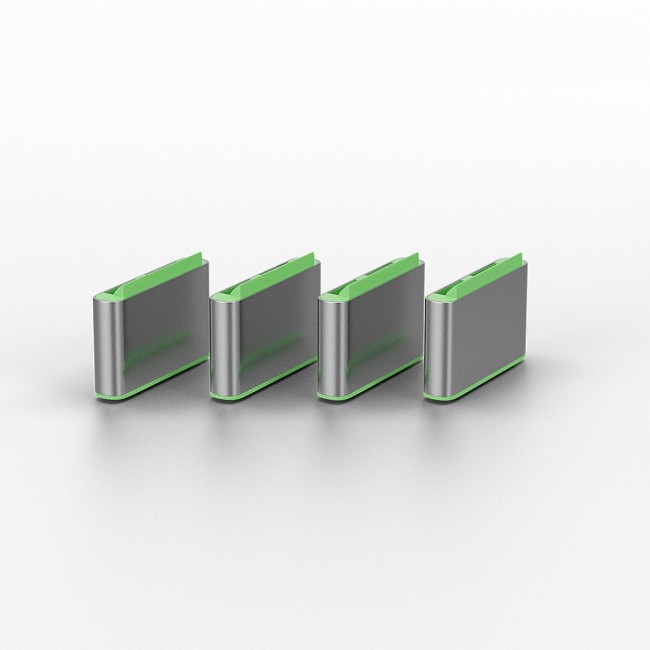 Lindy USB Type C Port Blocker Key - Pack of 4 Blockers, Green Lindy USB Type C Port Blocker Key - Pack of 4 Blockers, Green