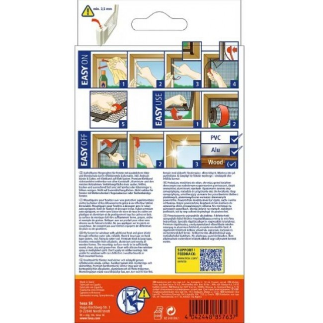 TESA Insect Stop mosquito net Window Anthracite