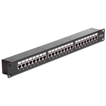 Patch Panel Cat6 Rack Mount 1U 44x44 mm