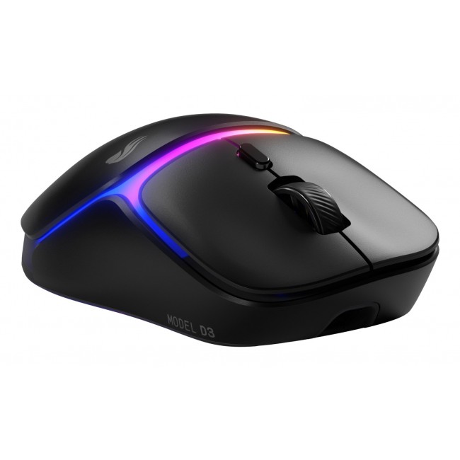Glorious Gaming Model D3 Wireless Gaming Mouse - InfinitePlay Swappable Battery System, 8k Polling, 130M Click Optical Switches, Ultralight 69g, 30K DPI Optical Sensor, RGB - Black