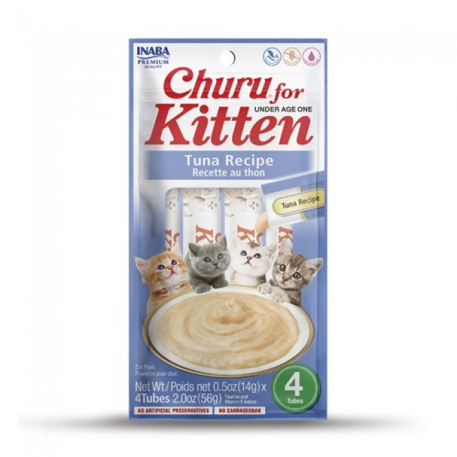 INABA Churu Kitten Tuna - cat treat - 4x14 g INABA Churu Kitten Tuna - cat treat - 4x14 g