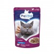 PREVITAL Cat Food Mix 4 Flavors Chicken, Veal, Salmon, Poultry wet cat food 96 x 100 g