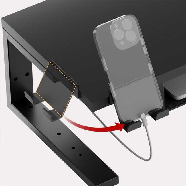 Ergo Office laptop / monitor stand, max. load 20kg, for diag. 13-32