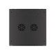 Lanberg wall-mounted installation rack cabinet 19'' 27U 600x600mm black (glass door)