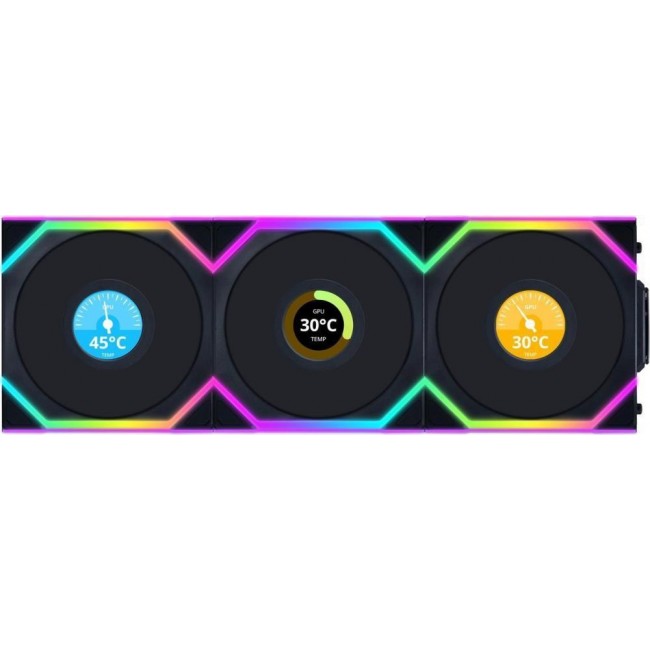 Lian Li UNI FAN SL Wireless LCD 120 Computer case 12 cm Black 3 pc(s) Lian Li UNI FAN SL Wireless LCD 120 Computer case 12 cm Black 3 pc(s)