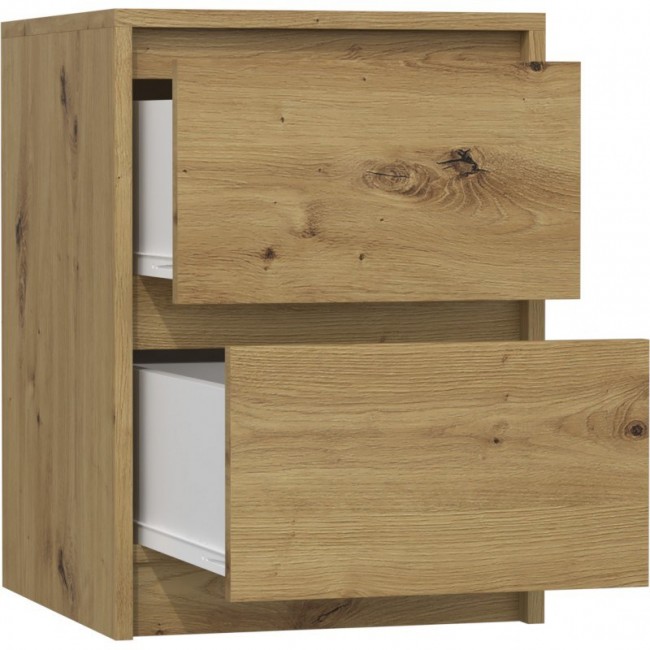 Topeshop K2 ARTISAN nightstand/bedside table 2 drawer(s) Oak Topeshop K2 ARTISAN nightstand/bedside table 2 drawer(s) Oak