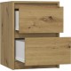Topeshop K2 ARTISAN nightstand/bedside table 2 drawer(s) Oak Topeshop K2 ARTISAN nightstand/bedside table 2 drawer(s) Oak