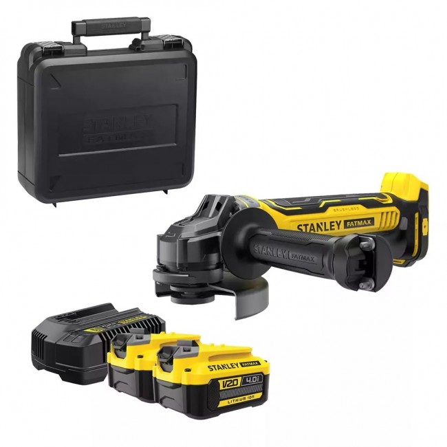 125mm V20 Angle Grinder, Brushless, 2x4Ah.Charger 125mm V20 Angle Grinder, Brushless, 2x4Ah.Charger