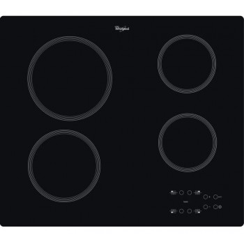 Whirlpool AKT 801/NE hob Black Built-in 58 cm Ceramic hob 4 zone(s)