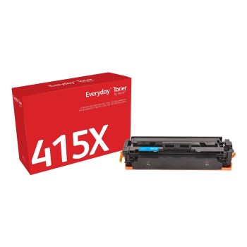 Everyday Cyan Toner by Xerox compatible with HP 415X (W2031X), High capacity