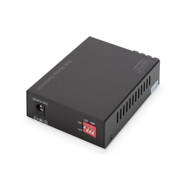 Digitus Gigabit PoE media converter, RJ45 / SC, SM, PSE Digitus Gigabit PoE media converter, RJ45 / SC, SM, PSE