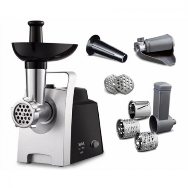 Tefal HV1 NE1098 mincer 1400 W Black, Silver Tefal HV1 NE1098 mincer 1400 W Black, Silver