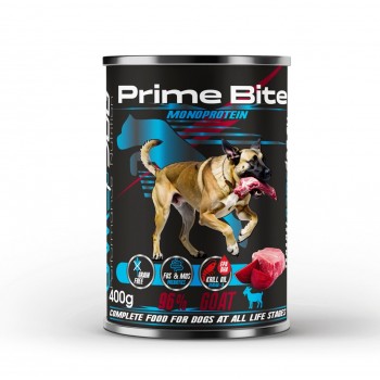 PRIME BITE Monoprotein Goat with beetroot - wet dog food - 400g