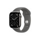 Apple Watch Series 11 GPS + Cellular 46mm Natural Titanium Case with Stone Grey Sport Band - S/M