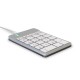 R-Go Tools Numeric keypad R-Go Numpad Break, ergonomic numeric keypad with break software, wired, white