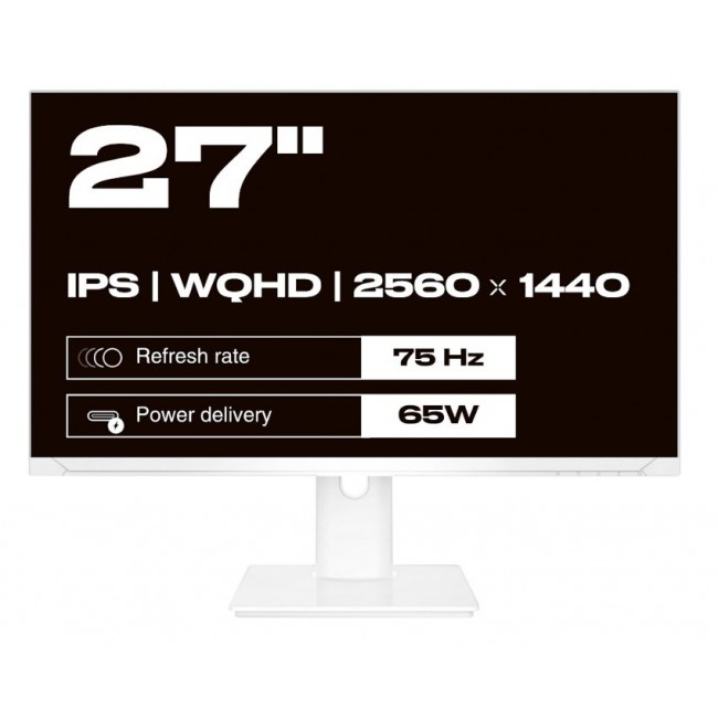 JAPANNEXT JN-IPS270WQHD75F-C65W-HSP-W computer monitor 68.6 cm (27