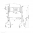 Neomounts FL50-575BL1 TV trolley 65-115 Neomounts FL50-575BL1 TV trolley 65-115