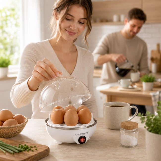 Esperanza EKE001 egg cooker 7 egg(s) 350 W White